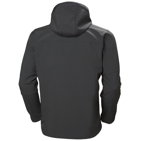 Zdjęcie 2 - Kurtka Helly Hansen 74230_970 KENSINGTON HOODED SOFTSHELL JACKET kolor szary