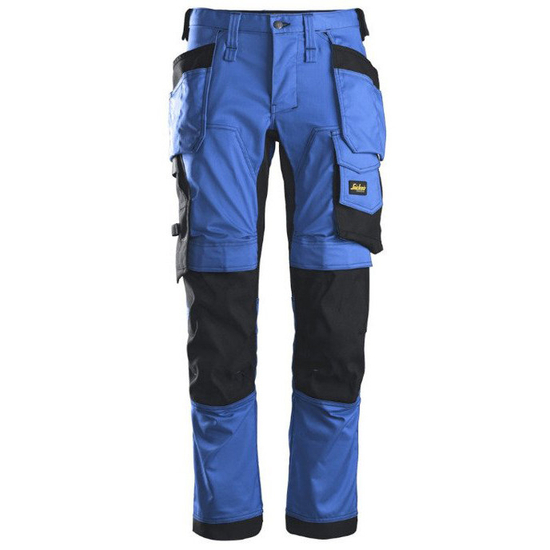 Zdjęcie 1 - 6241 Spodnie Stretch AllroundWork z workami kieszeniowymi kolor niebiesko - czarny