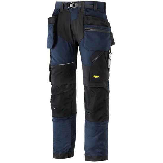 Zdjęcie 1 - Spodnie FlexiWork 6902 z workami kieszeniowymi Snickers Workwear granatowe