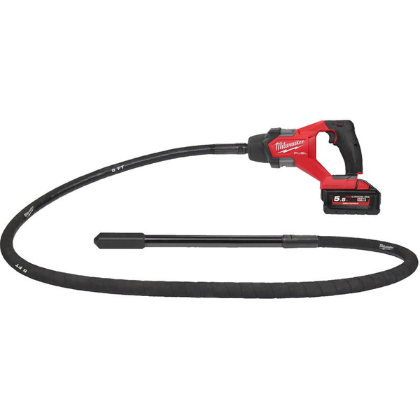 Zdjęcie 1 - Wibrator do betonu akumulatorowy Milwaukee M18 FCVN24-551 2.4m 18V 1x5.5Ah 4933479600