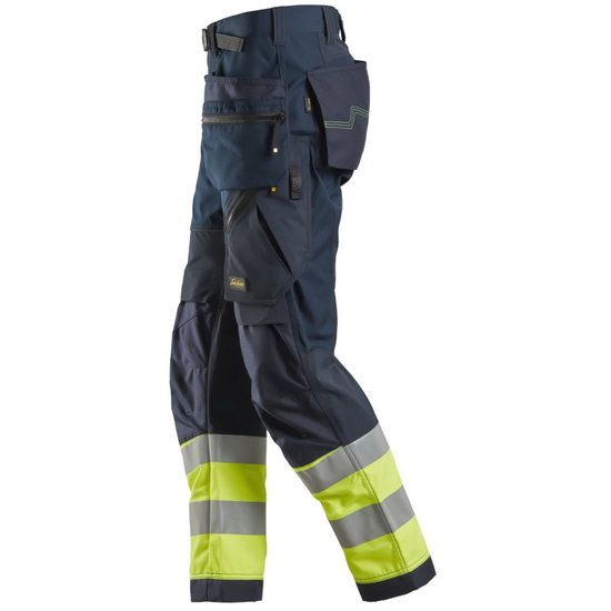 Zdjęcie 3 - 6931 Odblaskowe spodnie robocze FlexiWork+ z workami kieszeniowymi, EN 20471/1 Snickers Workwear