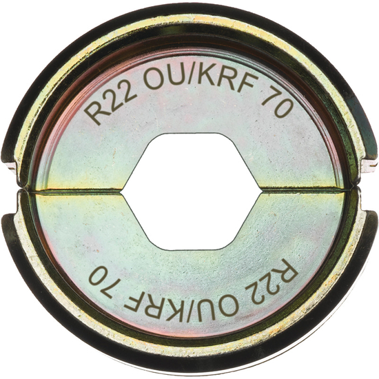 Zdjęcie 1 - Matryca zaciskowa do końcówek rurowych i konektorów R22 OU/KRF 70 do zaciskarki M18 HCCT Milwaukee 4932479383