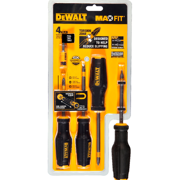 Zdjęcie 2 - ZESTAW wkrętaków 4 szt. FULLFIT DeWALT DWHT62054-0