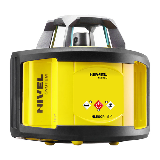 Zdjęcie 6 - Rotacyjny niwelator laserowy Nivel System NL500R DIGITAL z wiązką czerwoną + statyw SJJ1 + łata laserowa LS-24
