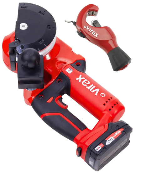 Zdjęcie 1 - Giętarka akumulatorowa 18V Ministem® do miedzi 251778 12-14-16-18-22mm + Obcinak VIRAX ZR 35