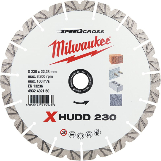 Zdjęcie 1 - Tarcza Speedcross Premium XHUDD 230mm Milwaukee 4932492150