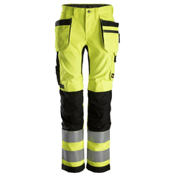 Nawigacja zdjęcie 1 - 6730 Spodnie AllroundWork+ z workami kieszeniowymi - damskie, EN 20471/2 kolor żółty Snickers Workwear