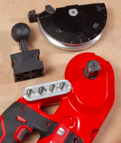 Zdjęcie 6 - Giętarka akumulatorowa 18V Ministem® do miedzi 251776  12-15-18mm + Obcinak VIRAX ZR 35