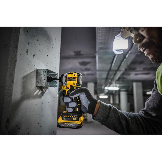 Zdjęcie 5 - Zakrętarka udarowa akumulatorowa DeWalt DCF850E1T ¼” 208Nm 18V XR Powerstack 1x1.7Ah