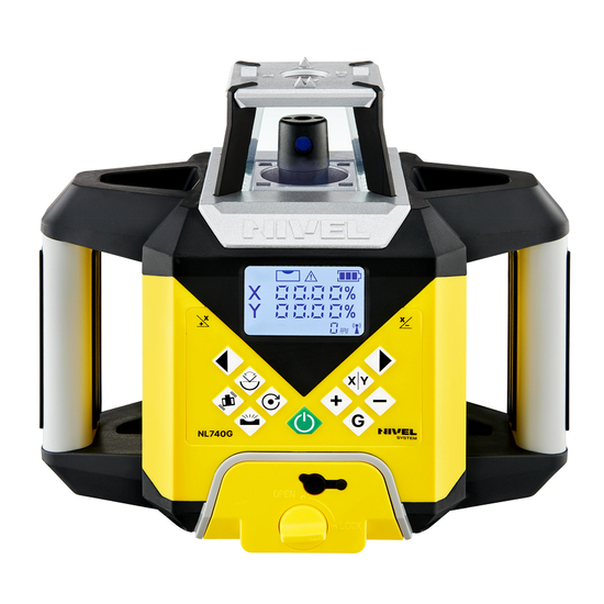 Zdjęcie 3 - Wielozadaniowy niwelator laserowy dalekiego zasięgu z autowpasowaniem Nivel System NL740G DIGITAL z wiązką zieloną + statyw SJJ32 + łata laserowa LS-24