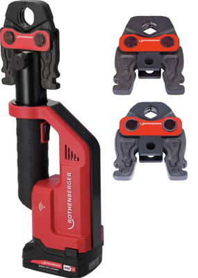 Zaciskarka ROMAX COMPACT 3 2.0AH/18V z ładowarką  + Zestaw 3 szczęk M15-22-28 CAS
