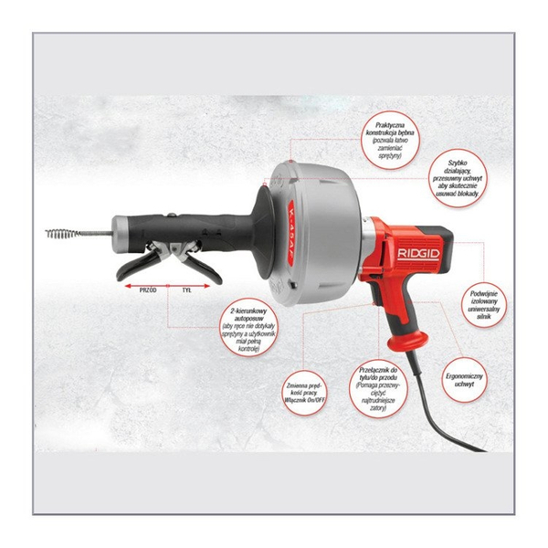 Zdjęcie 3 - Przepychacz do kanalizacji RIDGID K-45AF-5 36043