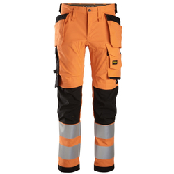 Nawigacja zdjęcie 1 - 6243 Spodnie Odblaskowe Stretch AllroundWork z workami kieszeniowymi, EN 20471/2 Snickers Workwear