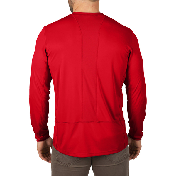Zdjęcie 2 - WWLSRD-XXL Lekka koszulka robocza z długim rękawem - czerwona Milwaukee 4932493087