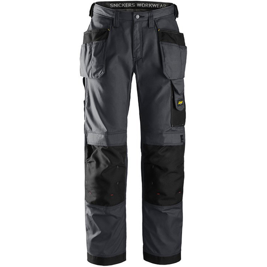 Zdjęcie 1 - 3213 Spodnie Rip-Stop z workami kieszeniowymi (kolor stalowo-czarny) Snickers Workwear