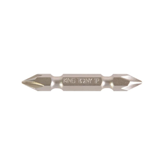 Zdjęcie 1 - BIT 1/4" DWUSTRONNY DO WKRĘTAREK KRZYŻAK No.2 x 50mm, NIKLOWANY PH2 155002P King Tony