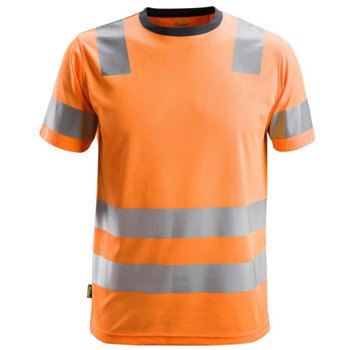 2530 T-shirt Odblaskowy AllroundWork, EN 20471/2 Snickers Workwear pomarańczowy