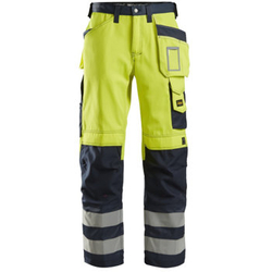 3233 Spodnie odblaskowe z workami kieszeniowymi, EN 20471/2 Snickers Workwear