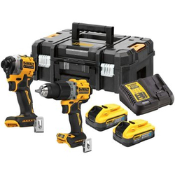 Zestaw narzędzi akumulatorowych DeWalt DCK2050H2T Wiertarko-wkrętarka DCD805 + Zakrętarka DCF850 18V XR Powerstack 2x5Ah