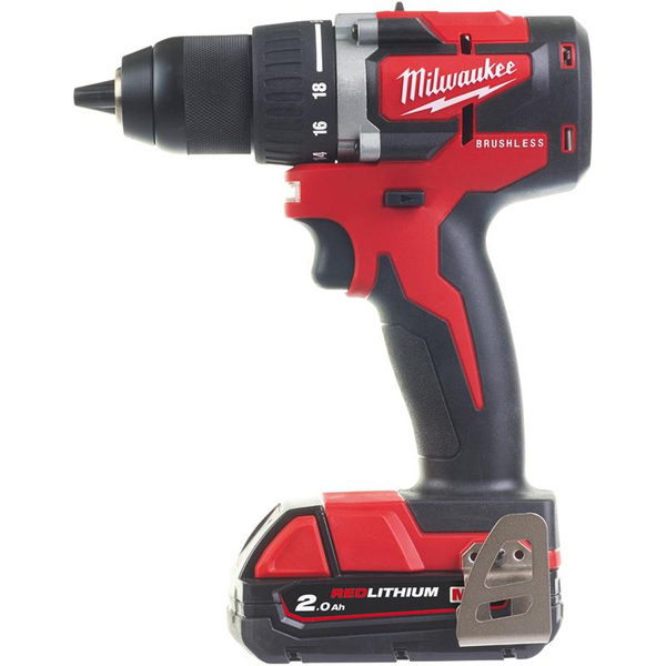 Zdjęcie 1 - Wiertarko-wkrętarka akumulatorowa Milwaukee M18 CBLDD-202C 60Nm 18V 2x2Ah 4933464317