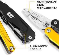 Nawigacja zdjęcie 3 - Multi Tool 14w1 + etui CAT 14-in-1 MULTI TOOL 980104