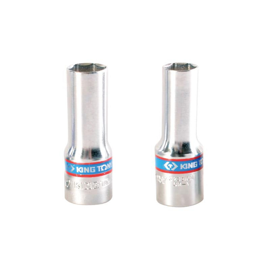 Zdjęcie 1 - NASADKA DŁUGA CIENKOŚCIENNA 3/8" 10mm x 65mm 6-kąt, DO ŚWIEC ŻAROWYCH, CHROM 321510M King Tony
