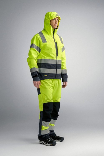 Zdjęcie 3 - 1330 Kurtka Przeciwdeszczowa Odblaskowa Shell AllroundWork, EN 20471/3 (kolor pomarańczowy odblaskowy) Snickers Workwear