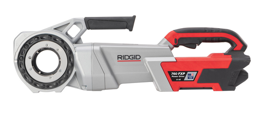 Zdjęcie 2 - Gwintownica akumulatorowa 60V Ridgid 760 FXP Heavy Duty (11-R), 2 akumulatory FXP 4 Ah, ładowarka FXP, ramię wsporcze, walizka 