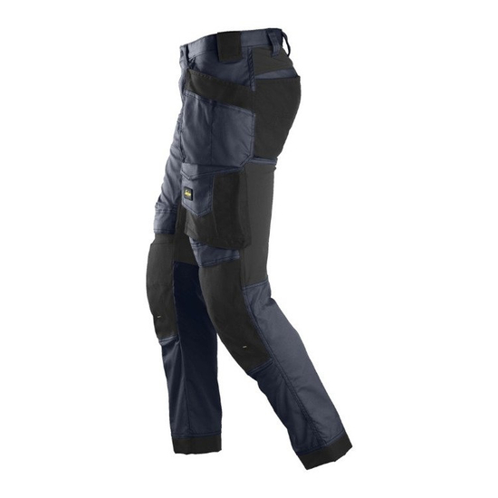 Zdjęcie 3 - 6241 Spodnie Stretch AllroundWork z workami kieszeniowymi kolor granatowo - czarny