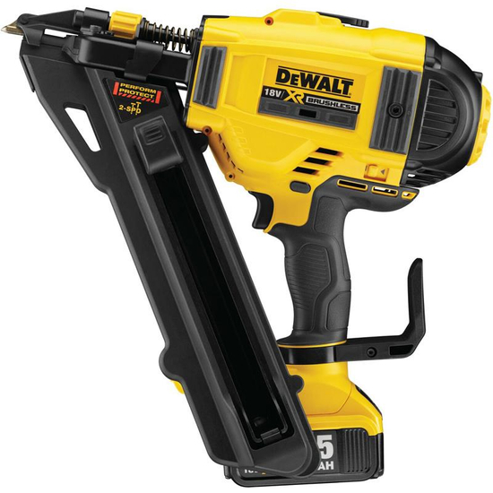 Zdjęcie 1 - Gwoździarka do łączników ciesielskich akumulatorowa DeWalt DCN693P2 18V XR 2x5Ah