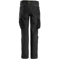 Nawigacja zdjęcie 2 - Spodnie Stretch AllroundWork bez kieszeni nakolannikowych - damskie Snickers Workwear 67030404