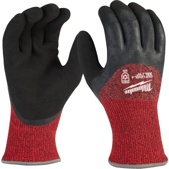 Zdjęcie 1 - Rękawice odporne na przecięcia - zimowe - poz. D - rozm XL/10 - 12 par Milwaukee 4932480619