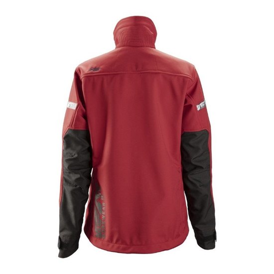 Zdjęcie 2 - 1207 Kurtka Soft Shell AllroundWork, damska kolor chilli - czarny Snickers Workwear