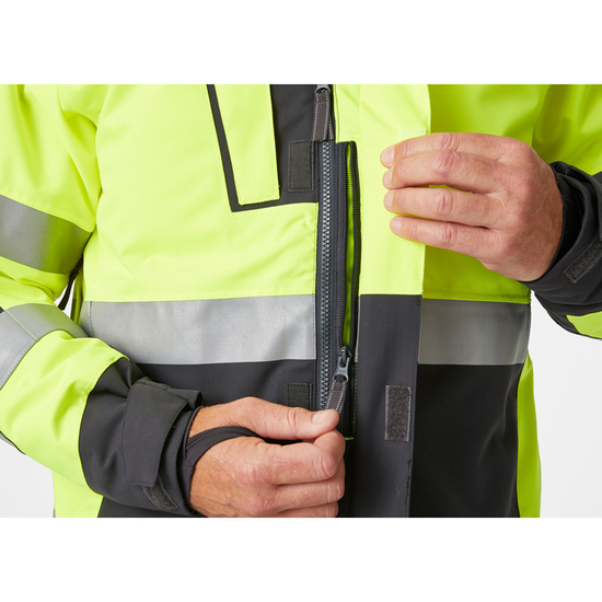 Zdjęcie 5 - Kurtka zimowa odblaskowa Helly Hansen 71392_369 Parka Alna 2.0 kolor żółty