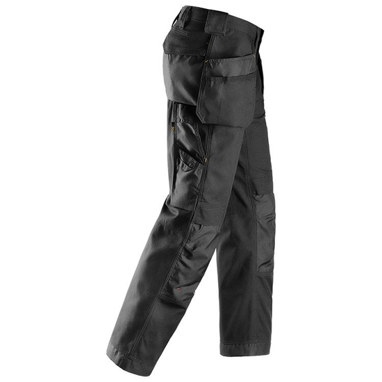 Zdjęcie 4 - 3214 Spodnie Canvas+ z workami kieszeniowymi (kolor: czarny) Snickers Workwear