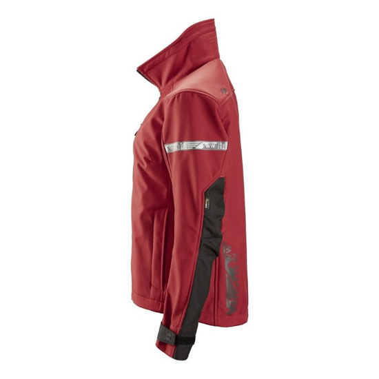 Zdjęcie 4 - 1207 Kurtka Soft Shell AllroundWork, damska kolor chilli - czarny Snickers Workwear