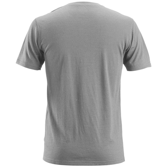 Zdjęcie 4 - 2527 T-shirt wełniany AllroundWork Snickers Workwear jasnoszary