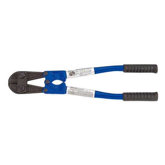 Zdjęcie 1 - NOŻYCE DO PRĘTÓW 5 x 300mm, do o4 przy HRC 35 6131-12 King Tony