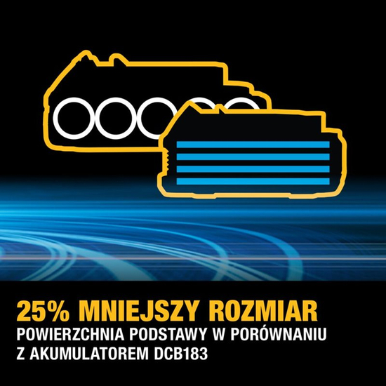 Zdjęcie 15 - Wiertarko-wkrętarka akumulatorowa DeWalt DCD800E2T 90Nm 18V XR Powerstack 2x1.7Ah