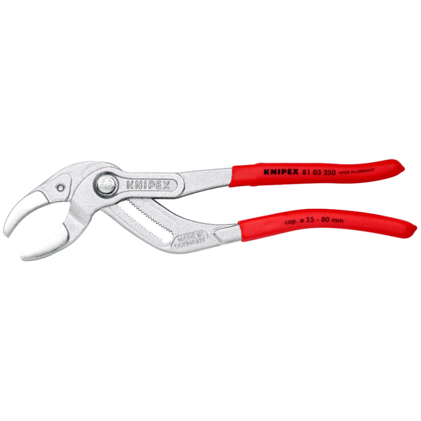 Zdjęcie 3 - Knipex 81 03 250 Szczypce do syfonów sanitarnych, muf i złączek