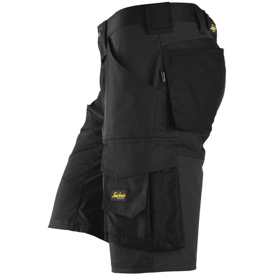 Zdjęcie 3 - 6153 Spodnie Krótkie Stretch luźne Snickers Workwear czarne