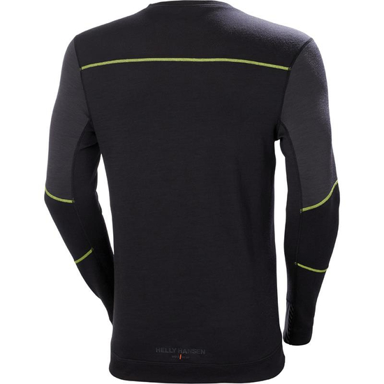 Zdjęcie 2 - Koszulka termoaktywna Helly Hansen 75106_999 HH LIFA Merino kolor czarny