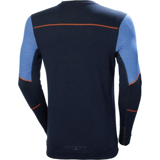 Zdjęcie 2 - Koszulka termoaktywna Helly Hansen 75106_595 HH LIFA Merino kolor granatowy