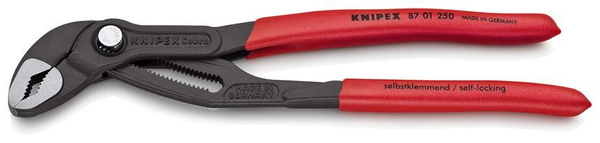 Zdjęcie 1 - KNIPEX Cobra 87 01 250 Szczypce nastawne do rur nowej generacji