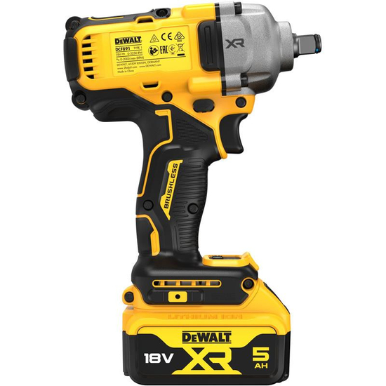 Zdjęcie 4 - Klucz udarowy akumulatorowy DeWalt DCF891P2T ½” 812Nm 18V XR 2x5Ah