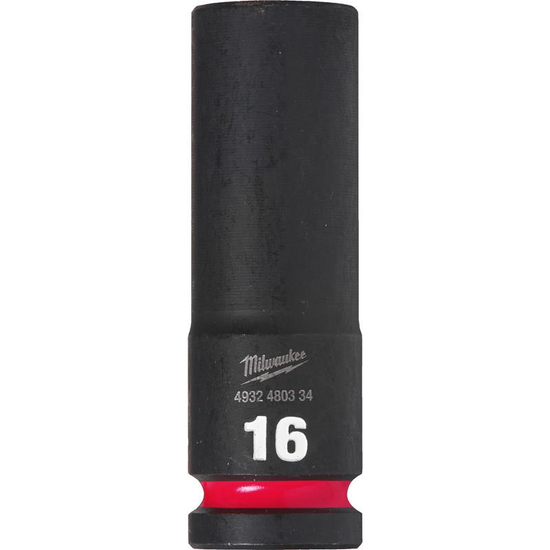 Zdjęcie 1 - Nasadka udarowa HEX 1/2" długa 16 mm Milwaukee 4932480334