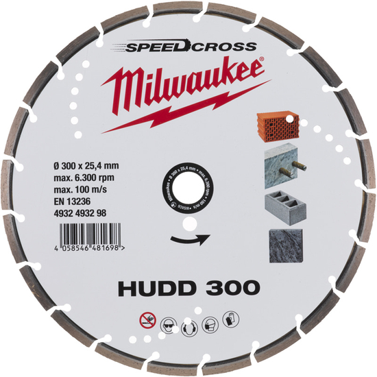 Zdjęcie 1 - Tarcza diamentowa Speedcross HUDD 300 mm Milwaukee 4932493298