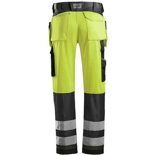 Zdjęcie 2 - Spodnie odblaskowe z workami kieszeniowymi, EN 471/2 (kolor: żółto-czarne) Snickers Workwear