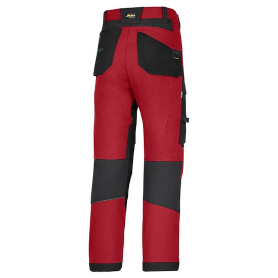Zdjęcie 2 - 6903 Spodnie FlexiWork+ (kolor chili-czarny) Snickers Workwear
