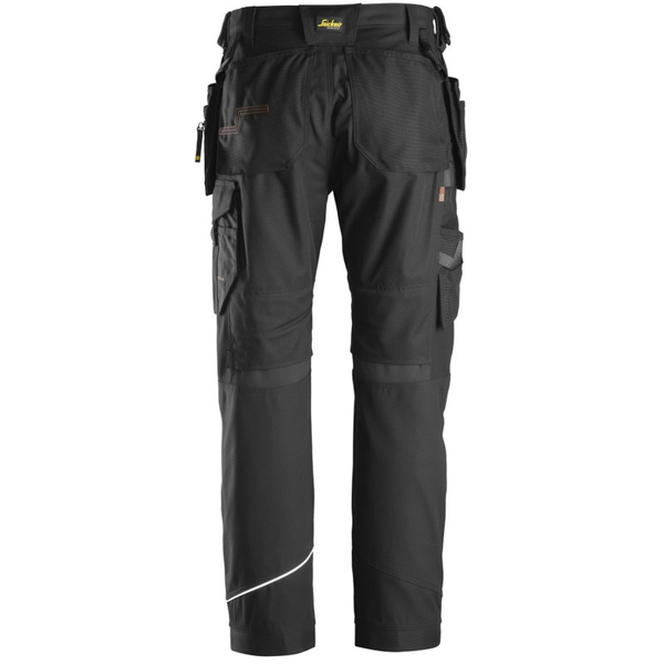 Zdjęcie 4 - 6214 Spodnie RuffWork+ Canvas+ z workami kieszeniowymi Snickers Workwear czarne